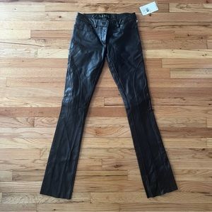 Nicole Miller 100% leather Pant size 0